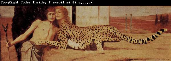 Fernand Khnopff The Sphinx, or, The Caresses